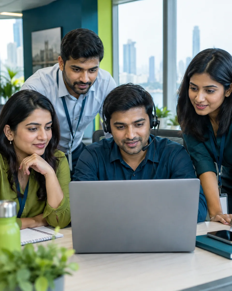 Troika Tech team in Mumbai working on AI calling agents