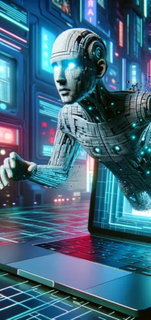 AI agent dashboard illustration